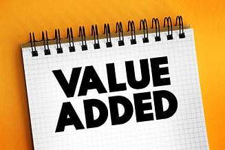 Value added - depreciation cost, and unit labor cost per each unit of product sold, text o