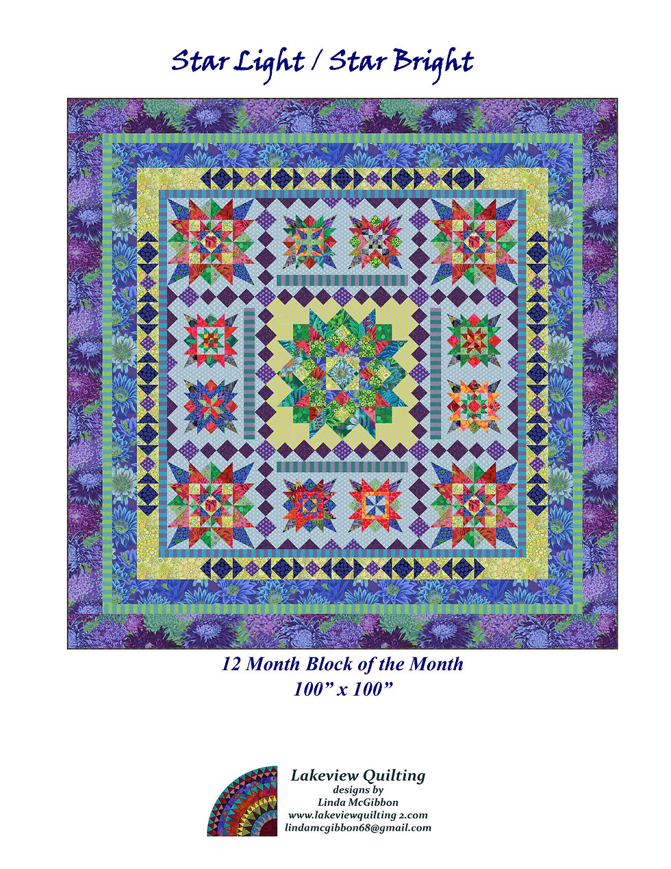 Thumbnail: Star Light Star Bright Quilt Pattern
