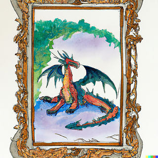 A picture of a dragon, gen1.