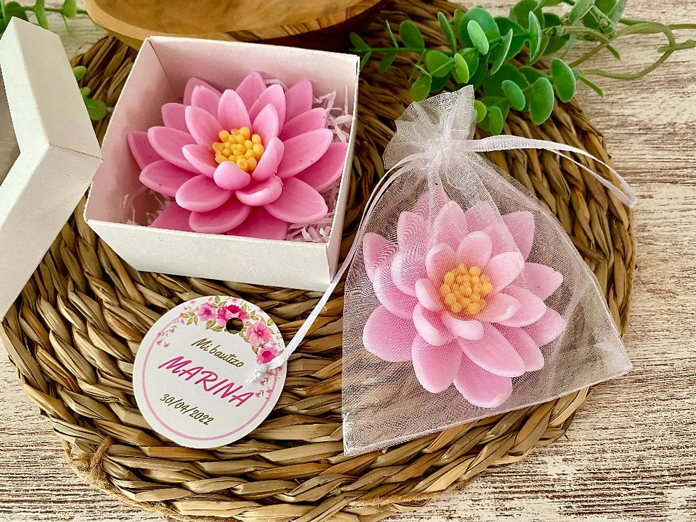 liria de agua regalo de butizo en caja