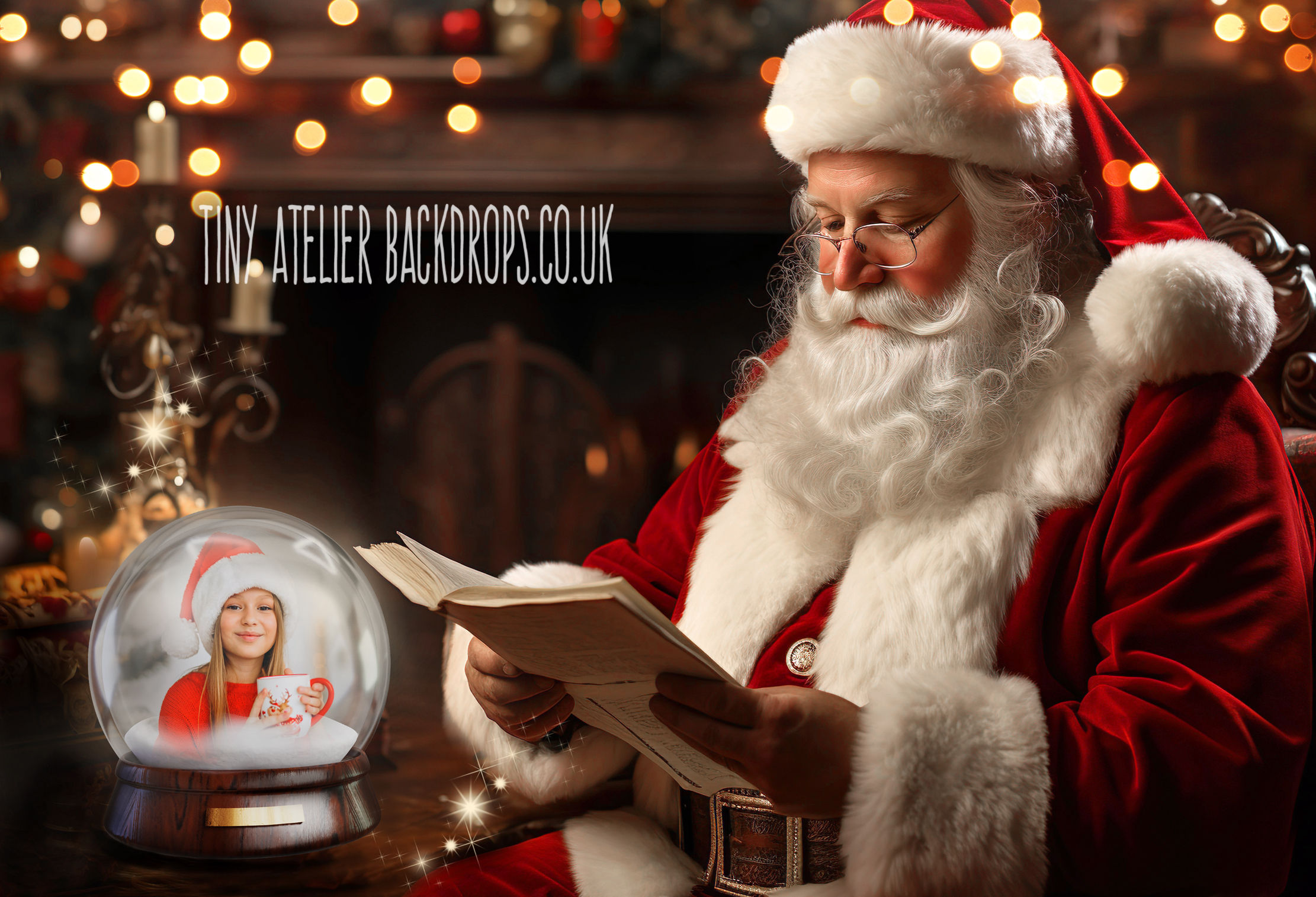 Table with Santa's Globe Digital