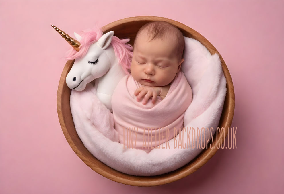 Pink Bowl Unicorn Digital Image background
