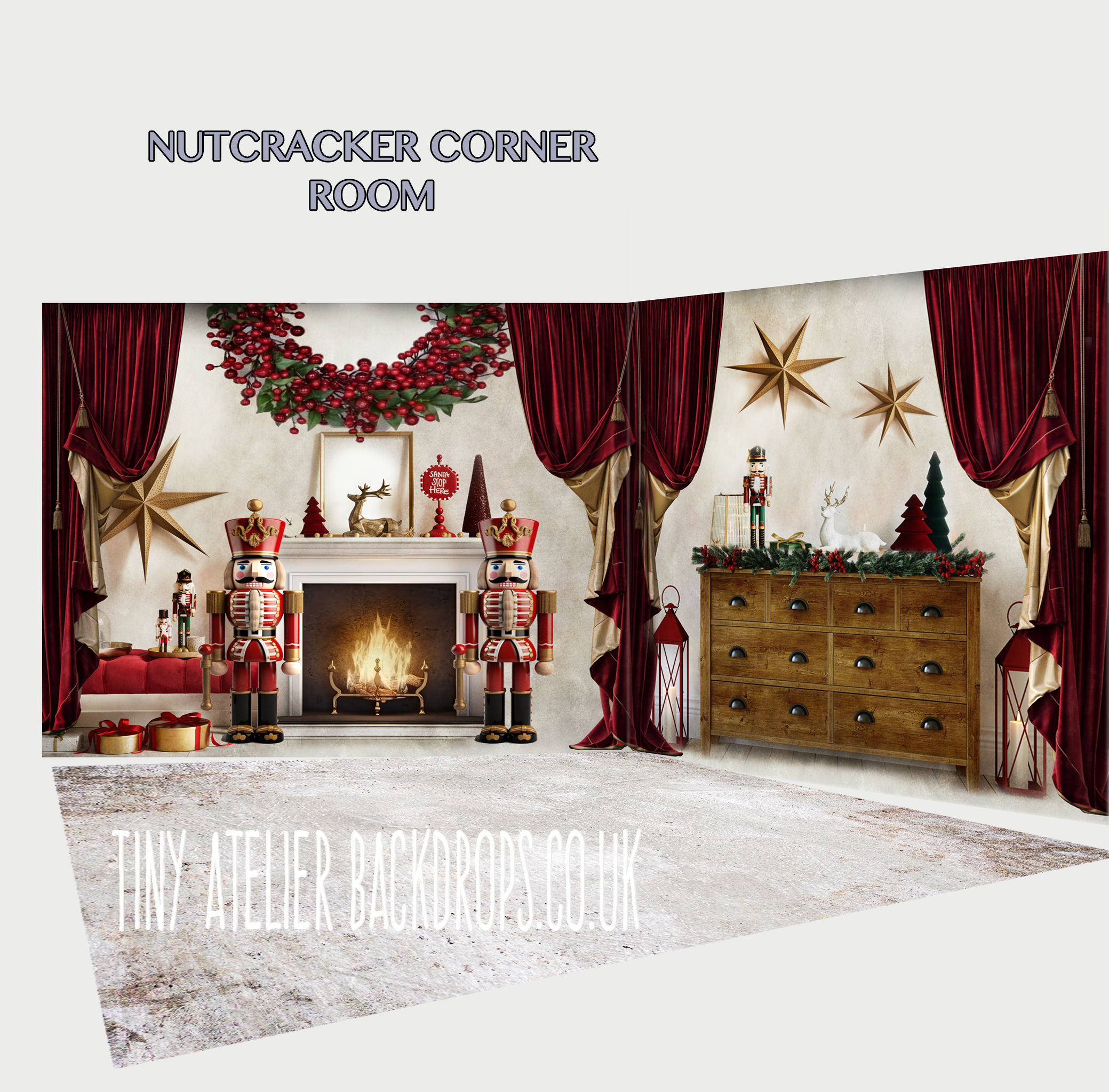 "Nutcracker" Christmas Corner Room Set