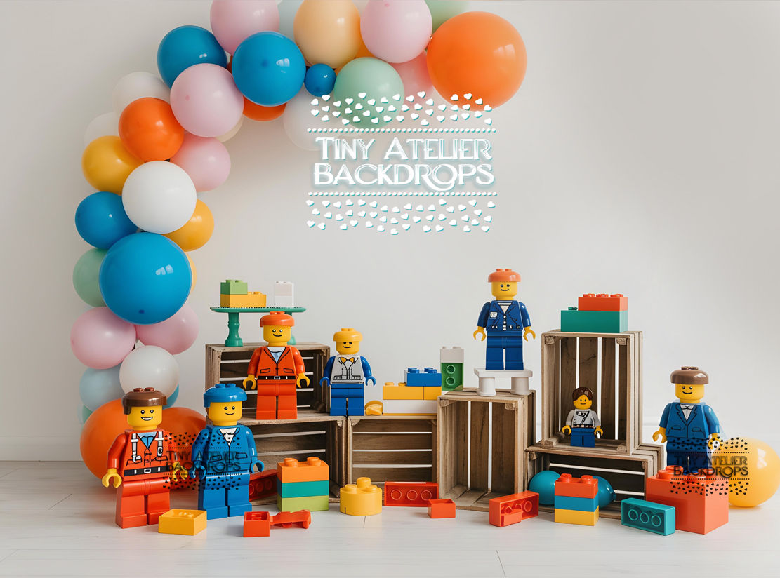 Cute Lego Figures Balloons  Floordrop