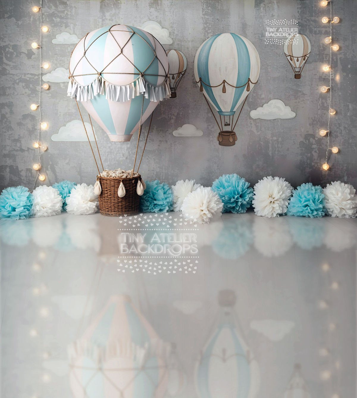 Hot Air Vintage Balloons Floordrop