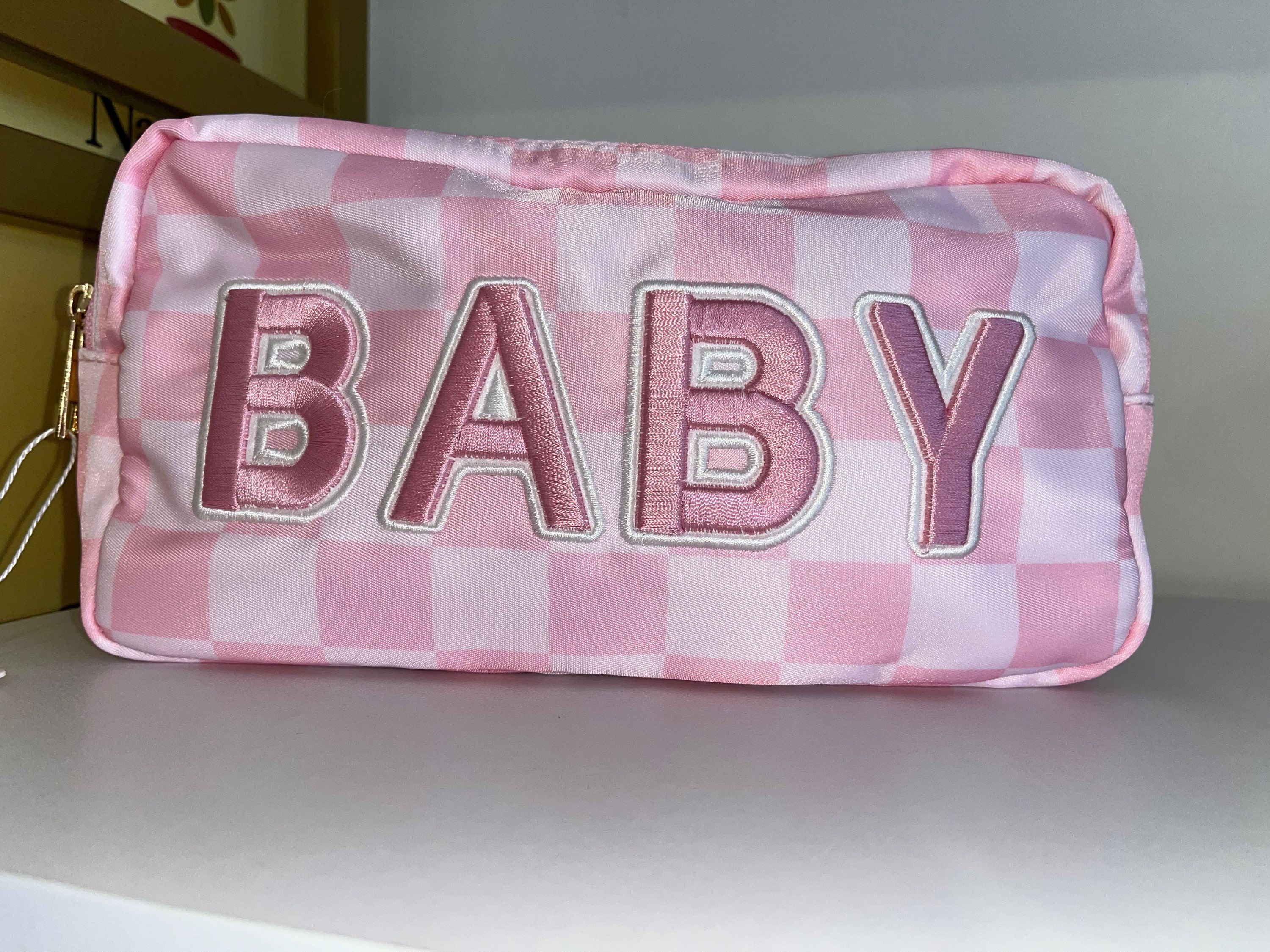 Baby Pink Checkered Bag