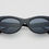 Thumbnail: Freyers Layla Acetate Oval Sunglasses Black