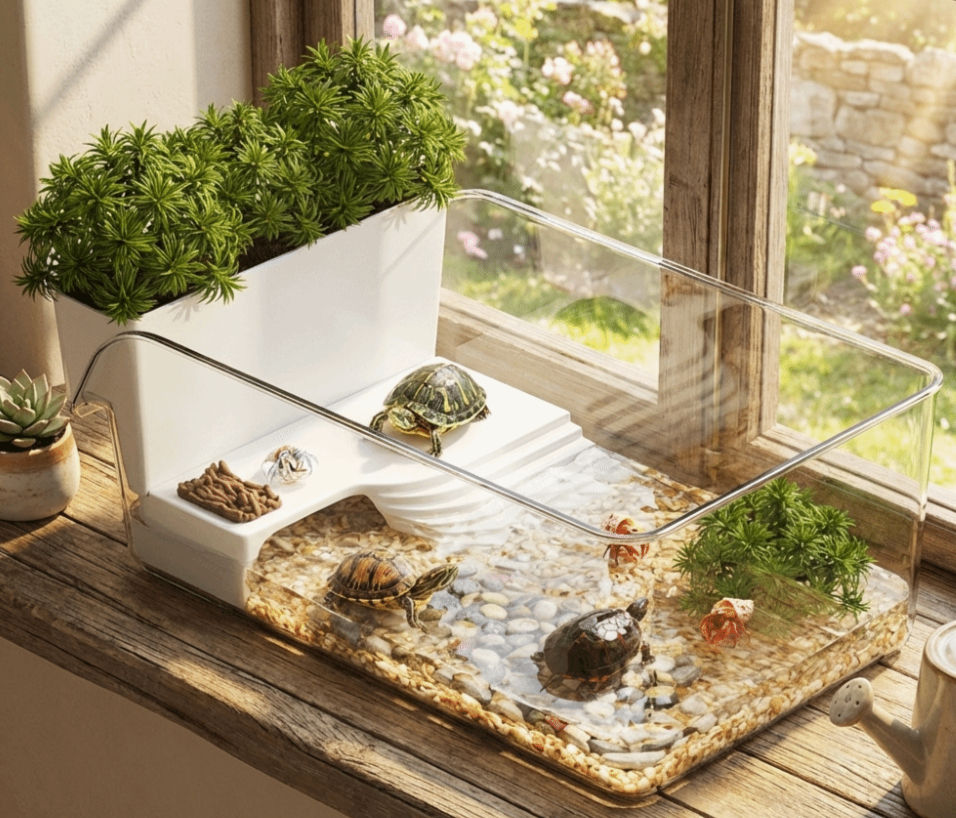 AquaNest Turtle Habitat Tank