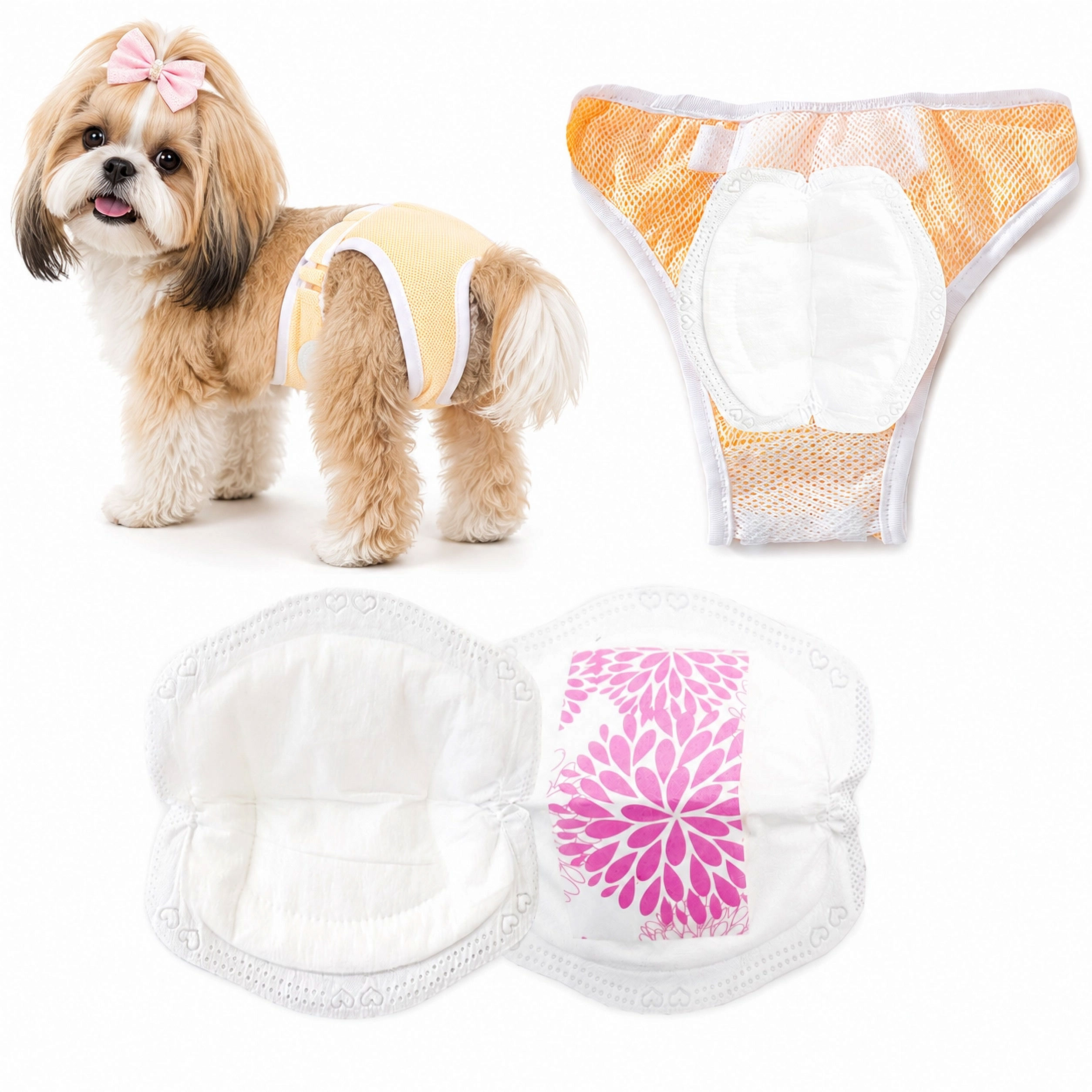 Female Dog Season Pants – Reusable Dog Nappy Shorts