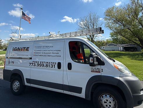Ignite Chimney and Fireplace Work Van