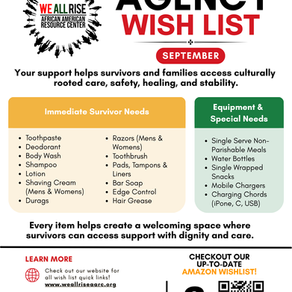 September 2026 Community Resource Center Wish List