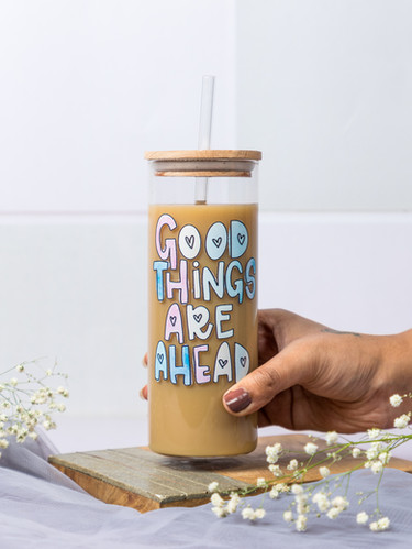 650ml Grande Sipper| Good Things Are Ahead Print| 22 oz Coffee