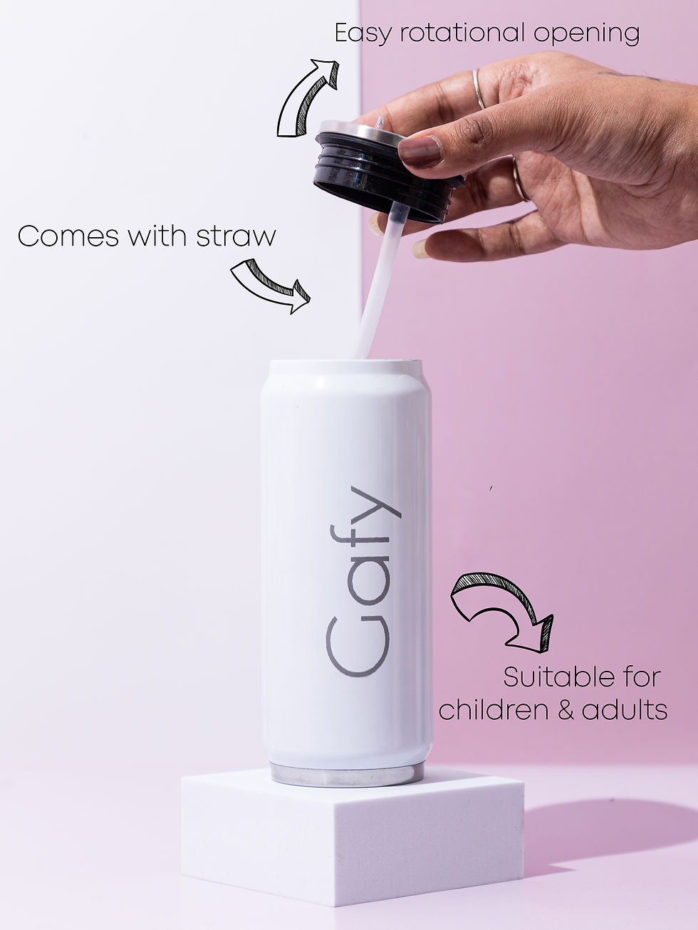 Thumbnail: Personalized Name/Quote Metal Can Sippers 500ml NO COD