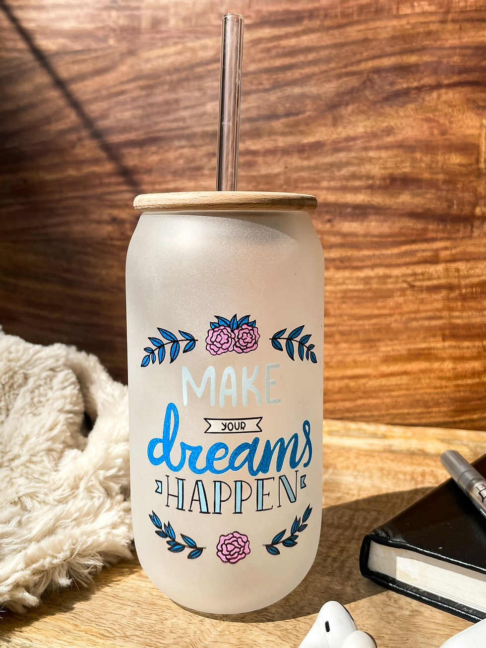 Thumbnail: 500ml Frosted Can Shaped Tumbler for Coffee| Make Your Dream Happen 17oz