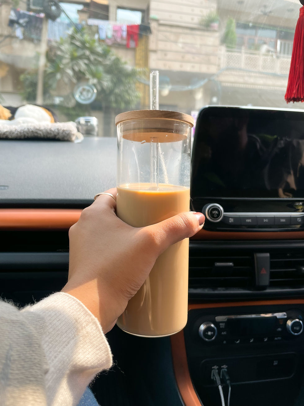 Thumbnail: 650ml Grande Sipper| Plain | 22 oz Coffee Glass Tumbler