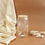 Thumbnail: 500ml Can Shape Glass|White ScribbledHeart|18oz Can Glass with lid straw coaster