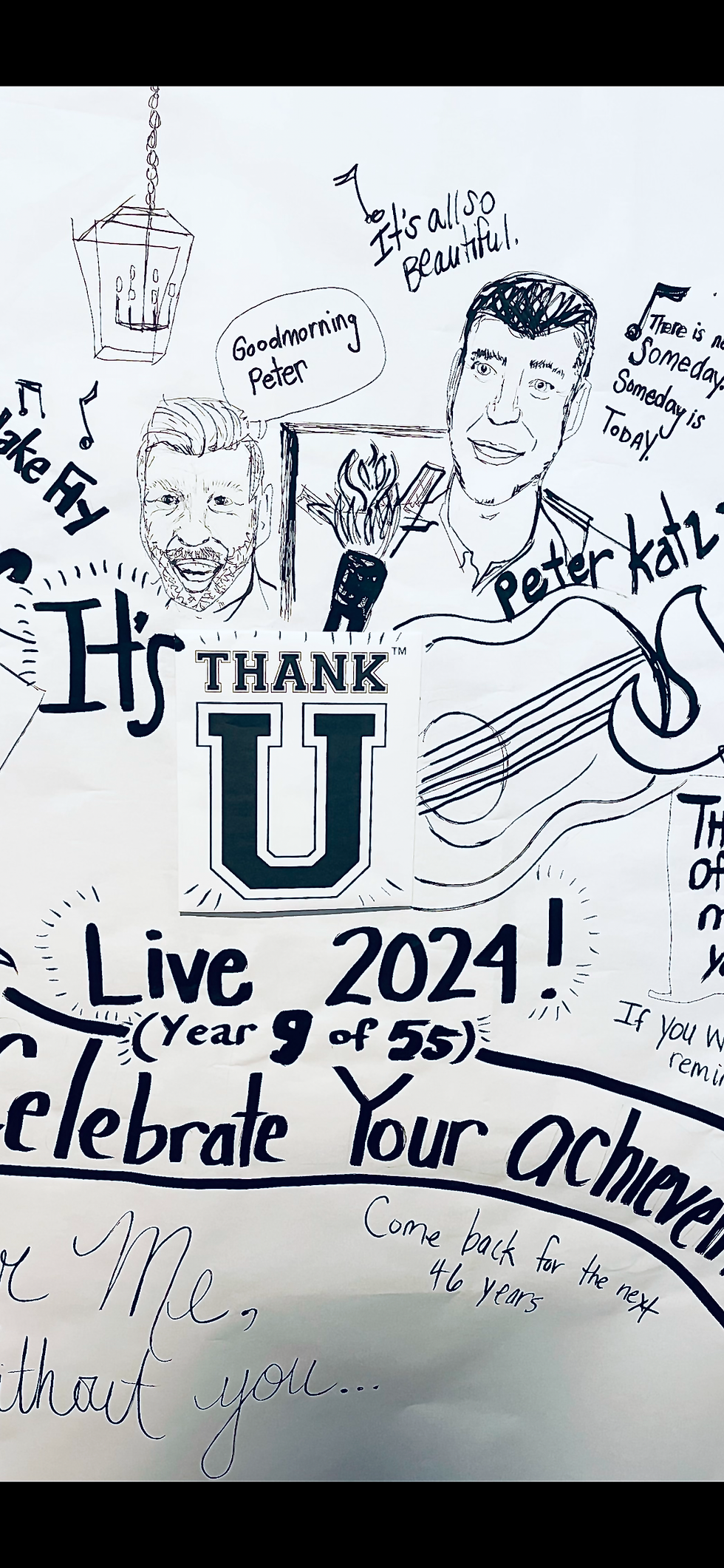 Thumbnail: Thank U Live Event, Live Art Drawing