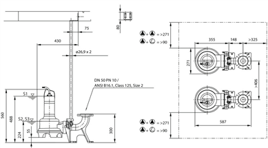 Küçük resim: Rexa UNI V05/T08-540 Boyutları