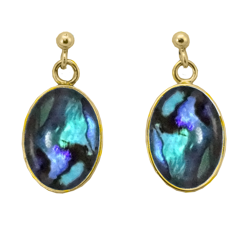 Thumbnail: Drop Oval Earring