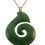 Thumbnail: Greenstone Fishhook Pendant with 9ct Gold Bail