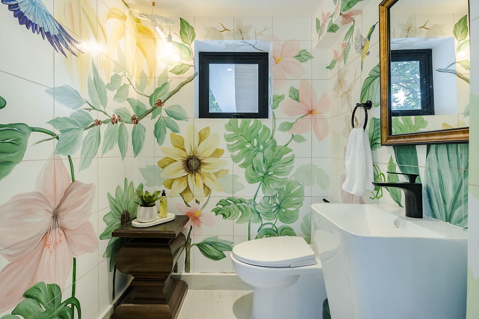 Modern Mediterranean - Powder Room