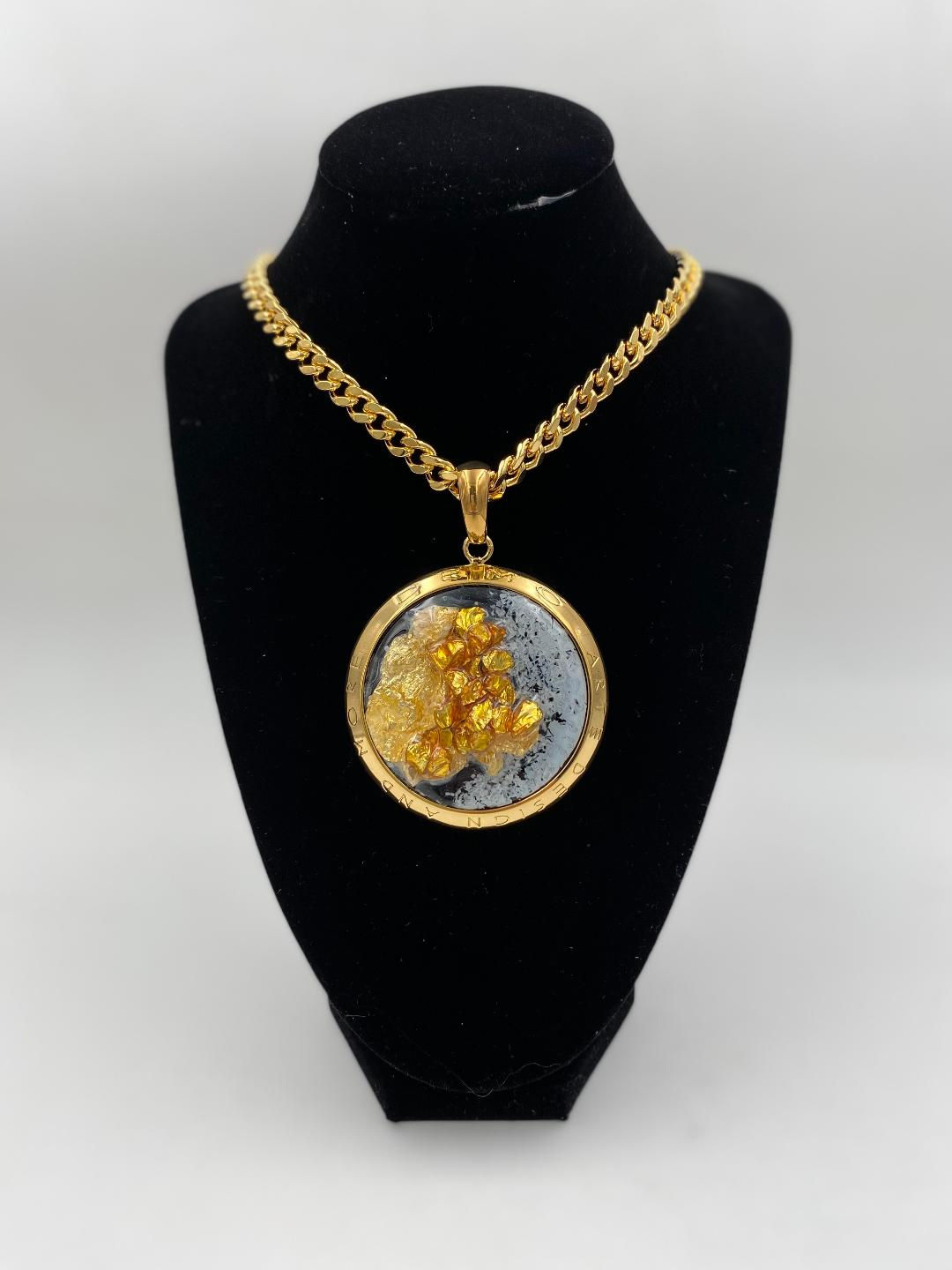 Collana in ottone anallergico, colore oro