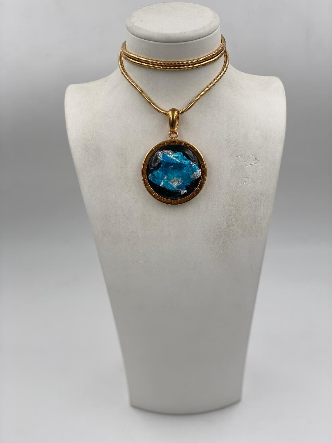 Collana in ottone anallergico, colore oro