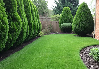 Neatly trimmed hedges shrubs and grass, weed control, interior painting, house cleaning.