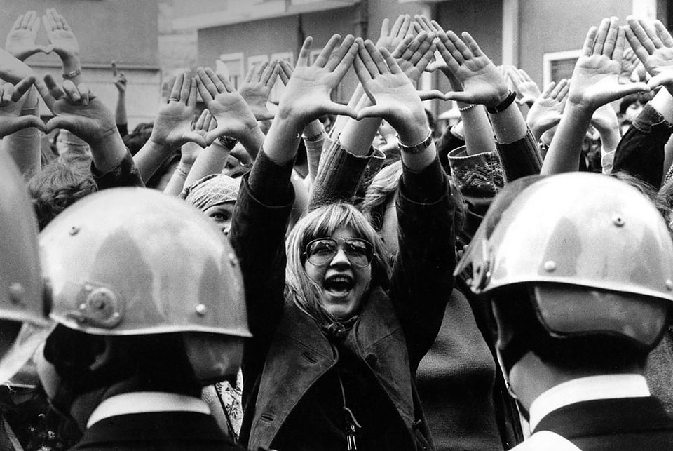 Manifestanti del Movimento femminista