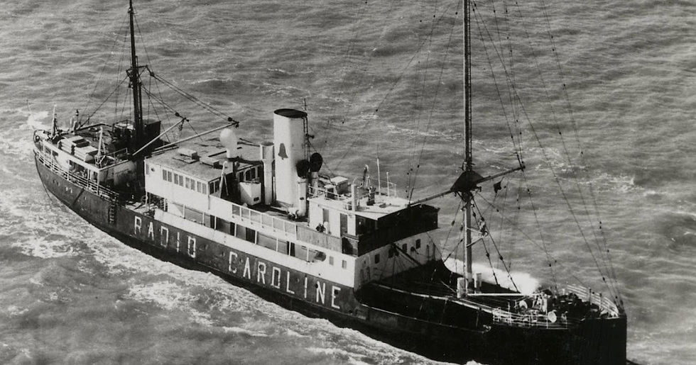La nave cargo da cui trasmetteva Radio Caroline