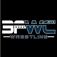 Logo on black background featuring bold text "3F WC WRESTLING" with stars and "ATX" in blue and white colors.