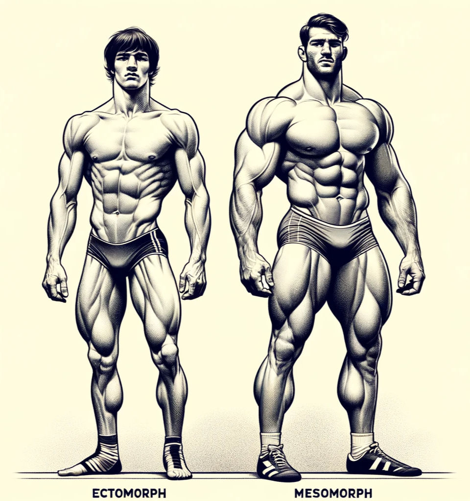 the different types of muscles on a wrestling body