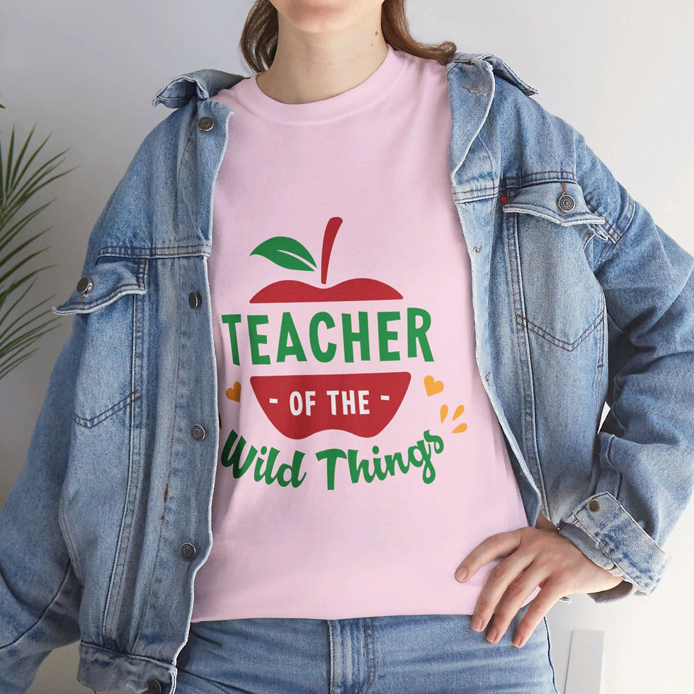 Teacher of Wild Things Unisex Heavy Cotton Tee
