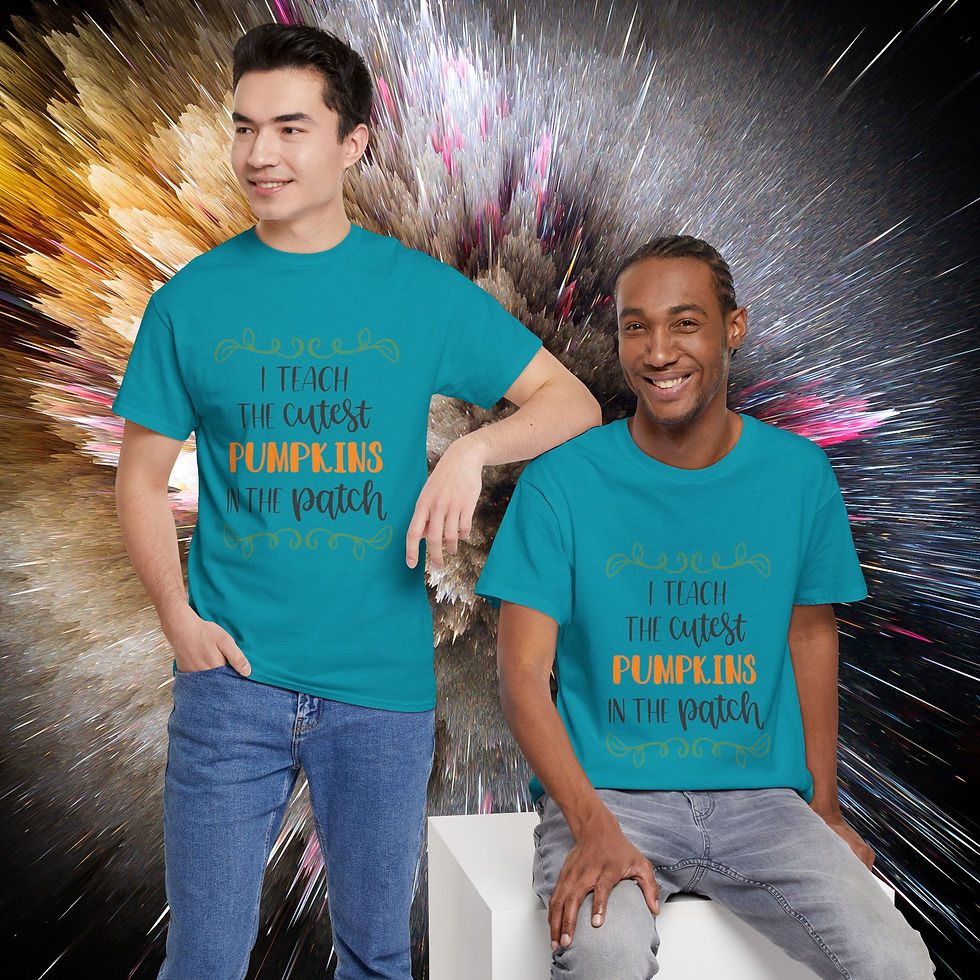 I teach the cutest pumpkins in the patch Unisex Heavy Cotton Tee