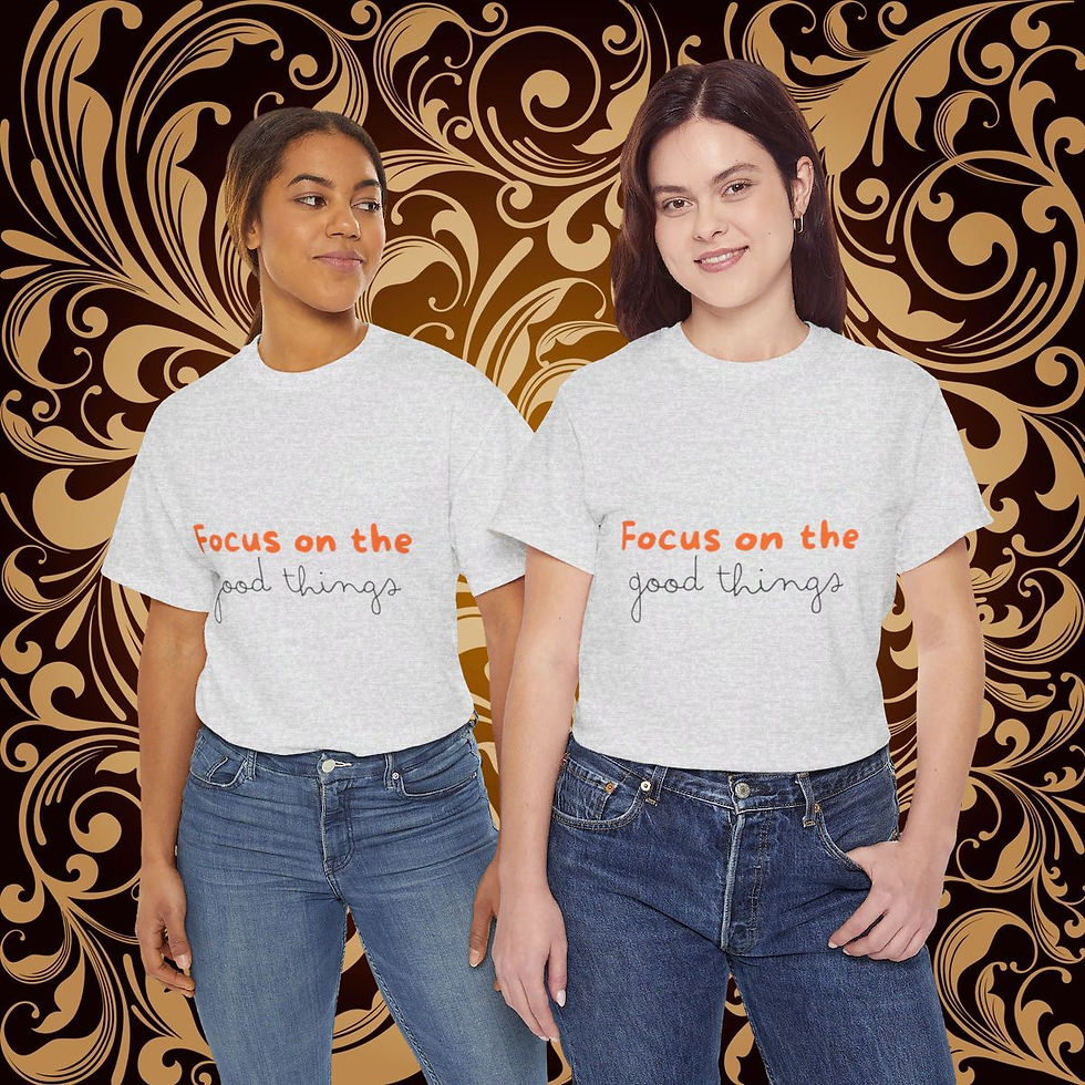 Thumbnail: Focus on the good things Unisex Heavy Cotton Tee