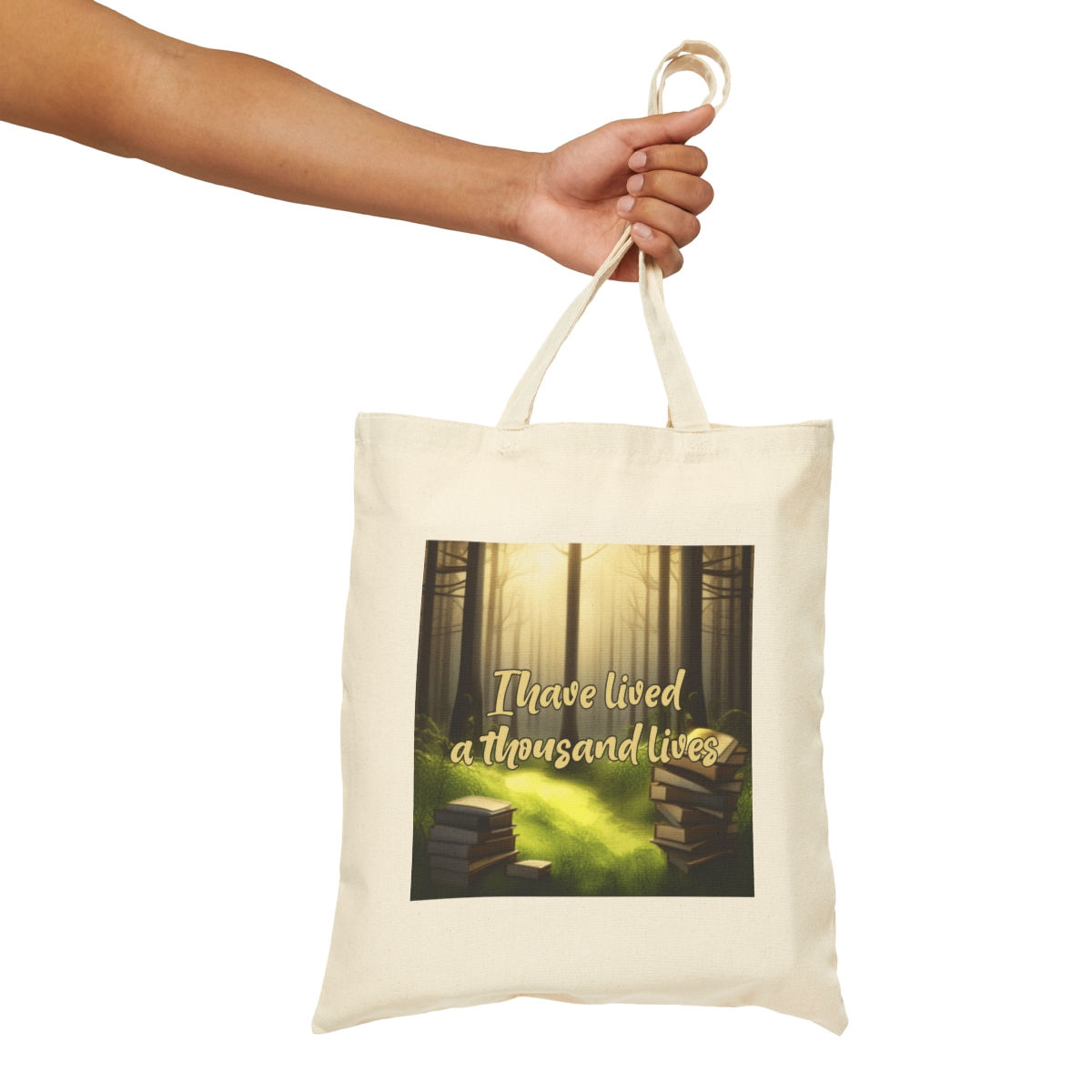 I Have Lived a Thousand Lives Book Lover’s Canvas Tote