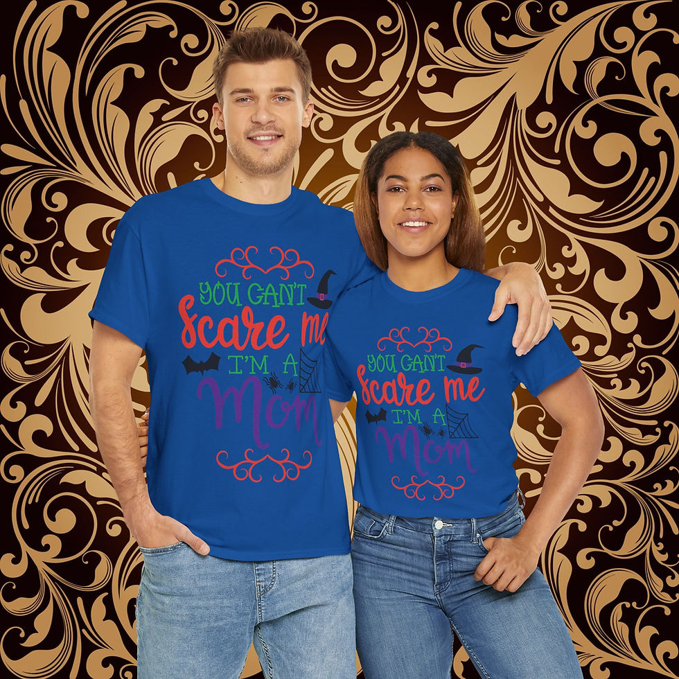 Thumbnail: You Can't Scare Me, I'm A Mom Unisex Heavy Cotton Tee