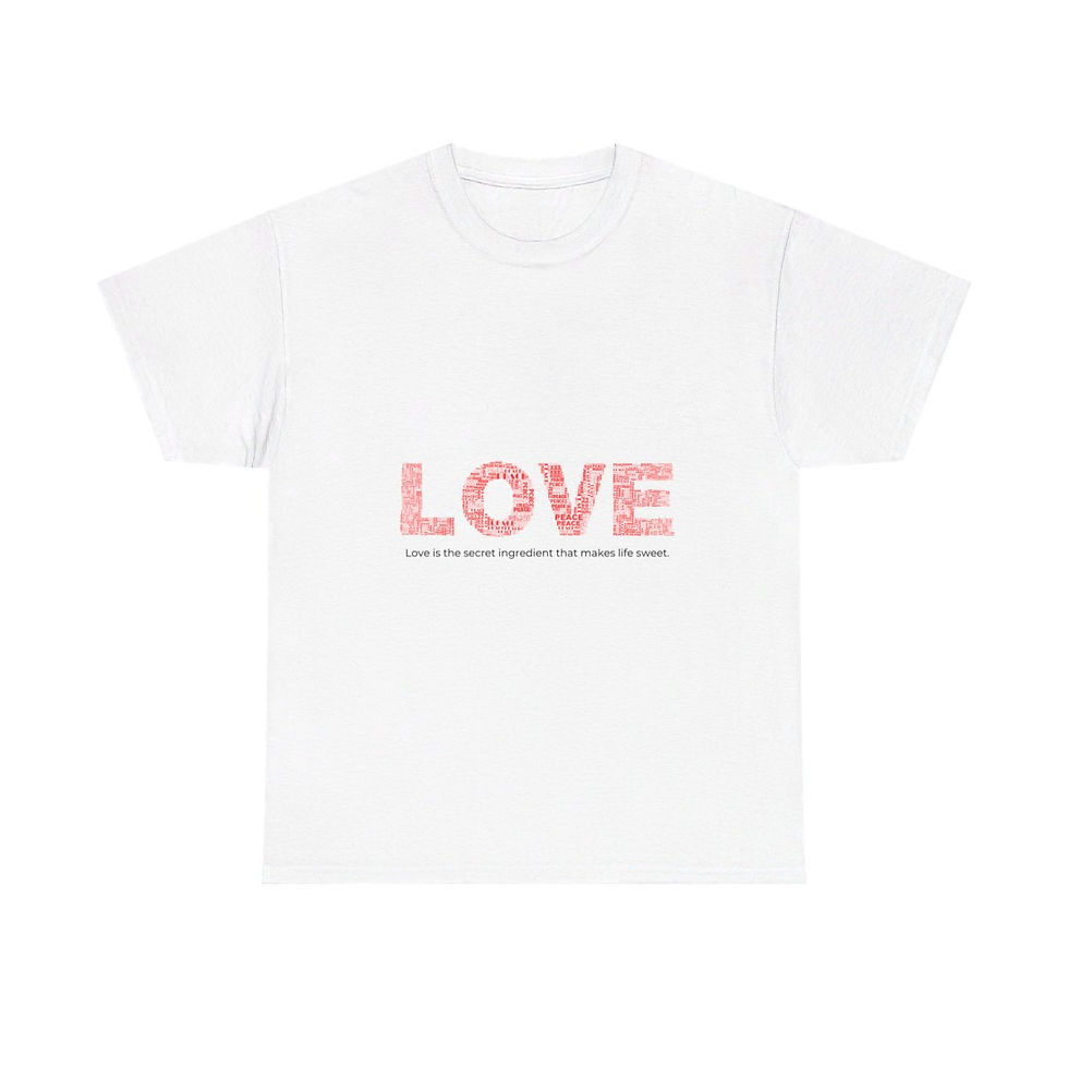 Thumbnail: Love is the Secret Ingredient Unisex Heavy Cotton Tee