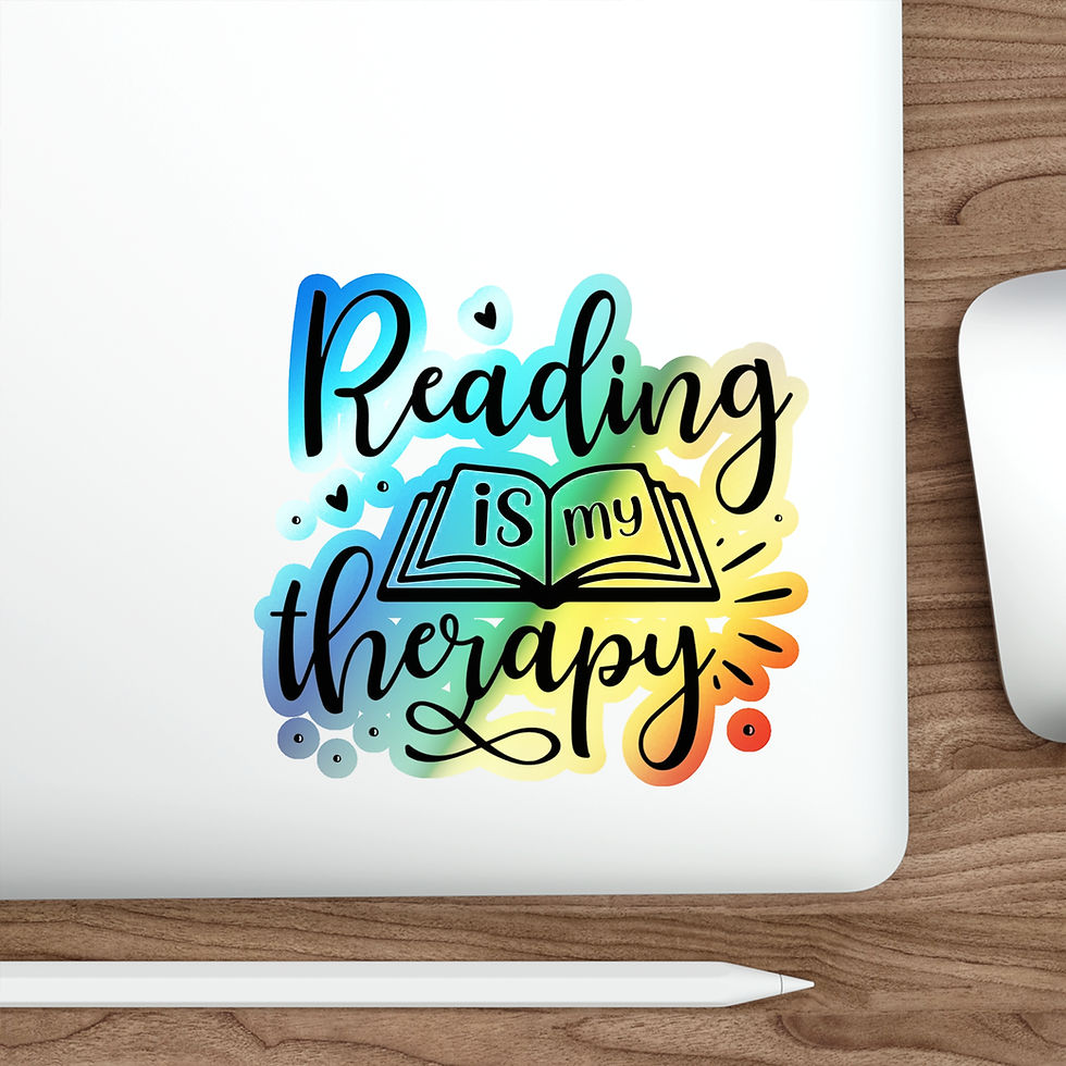Thumbnail: Reading is My Therapy for Book Lovers & Bibliophiles Sticker