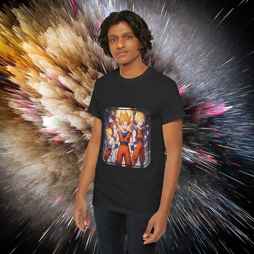 Power Unleashed: Dragonball Z Tribute Unisex Heavy Cotton Tee