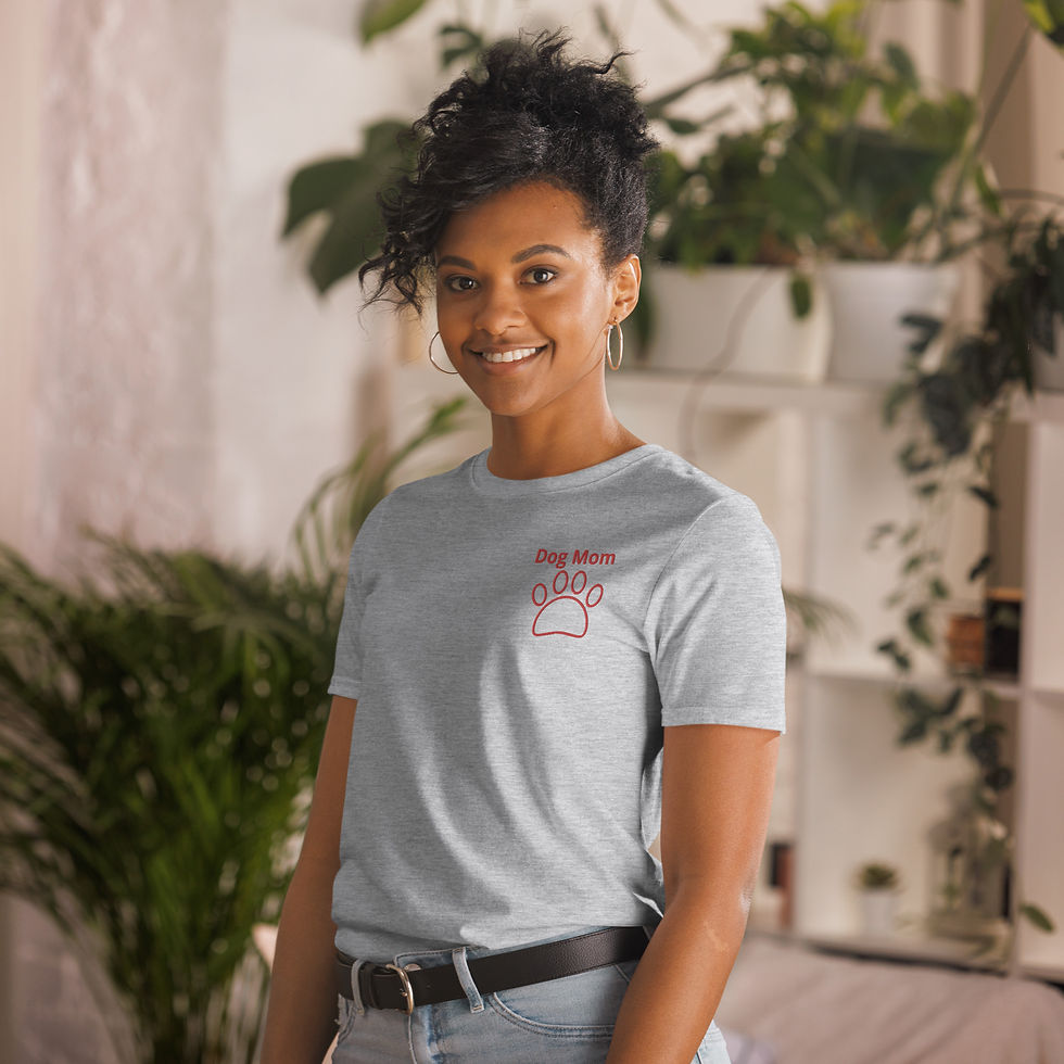 Thumbnail: Dog Mom Short-Sleeve Unisex T-Shirt