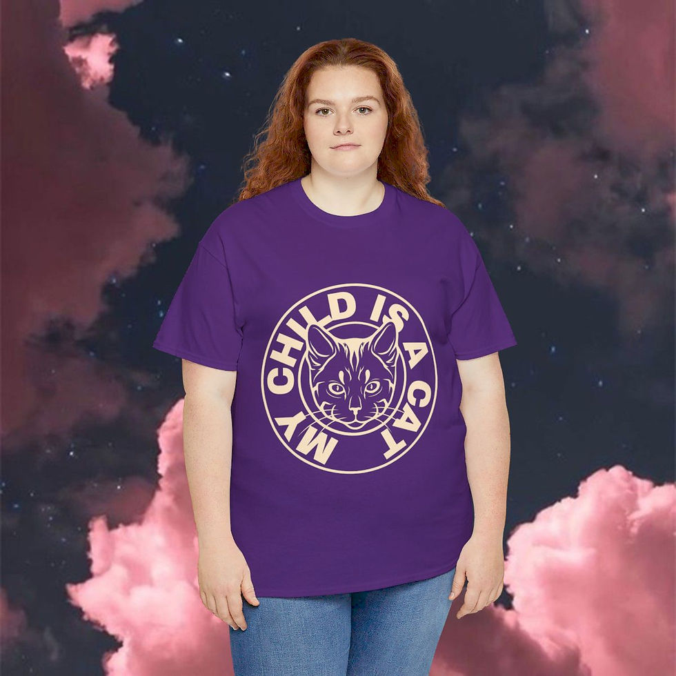 My child is a cat Unisex Heavy Cotton Tee