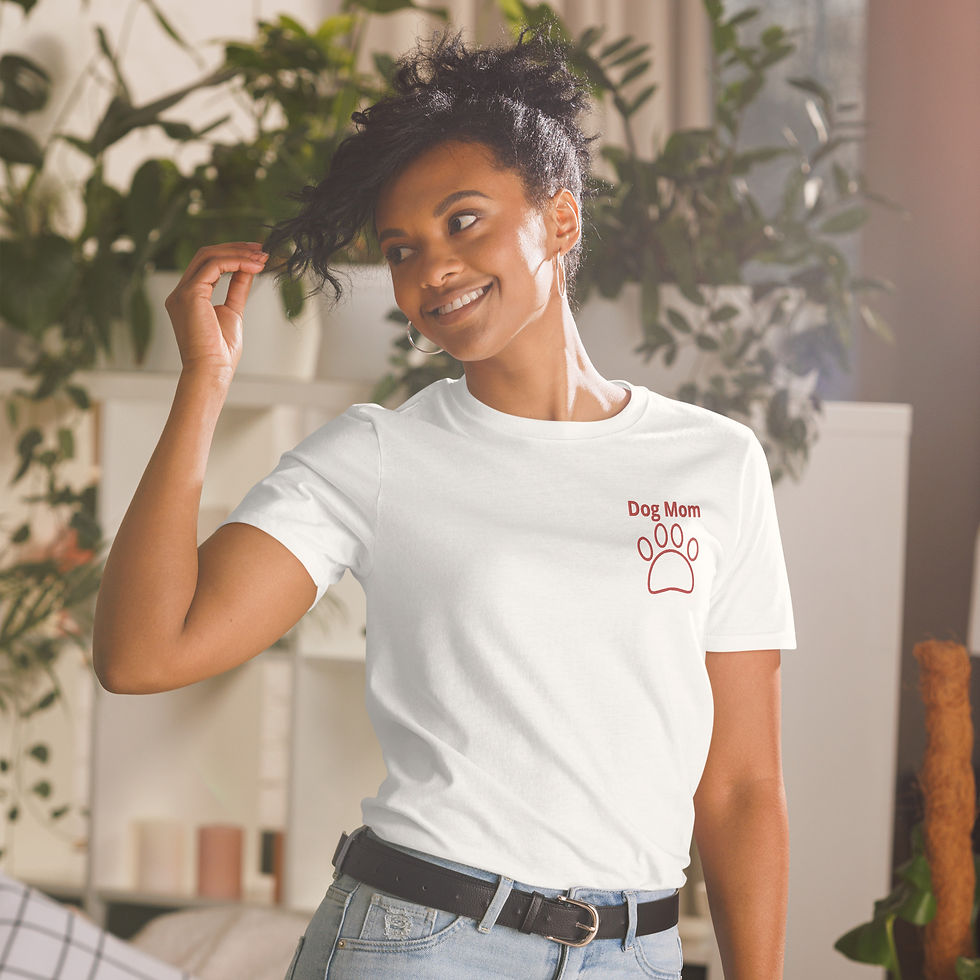 Thumbnail: Dog Mom Short-Sleeve Unisex T-Shirt