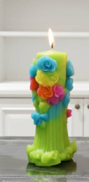 Thumbnail: Blue Flower Bar Candle