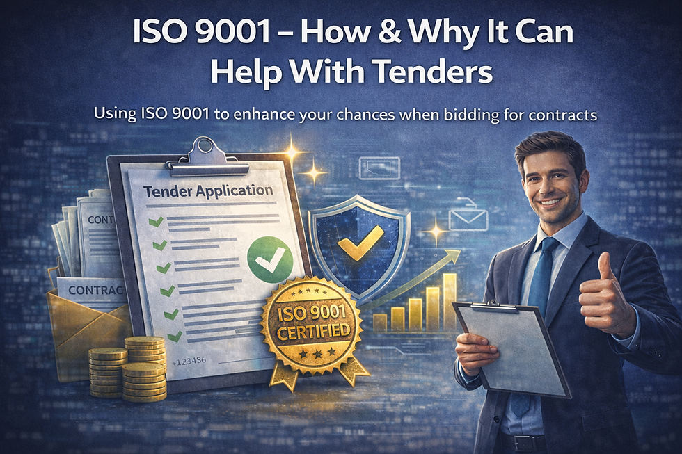 ISO 9001 certification helping businesses win tenders by demonstrating effective quality management systems