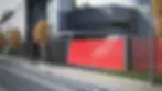 Laser infrared sensor example within a gates closing range.