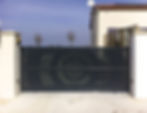 Modern La Toulousaine residential gate.