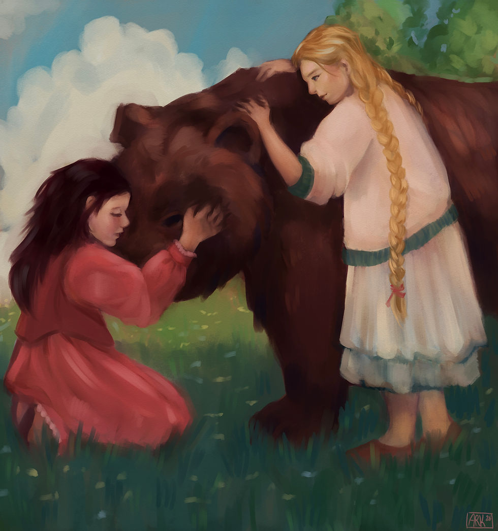 KARI TRESTAKK DUKKETEATER viser SNØHVIT OG ROSENRØD 