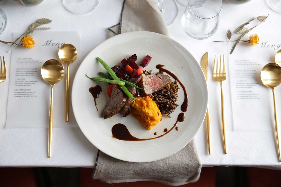 4 retters gourmet aften - Hjort