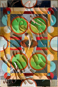 Copper Currents with Enamel Fish